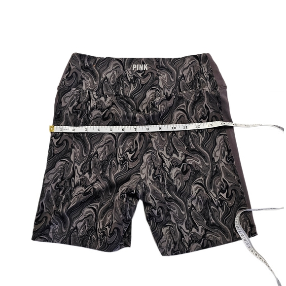 PINK VICTORIA'S SECRET 6" SOFT ULTIMATE HIGH WAIST BIKER SHORTS BLACK MARBLE - Picture 7 of 8